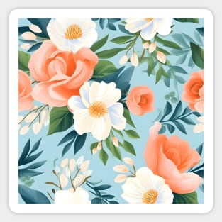 Wedding Flowers Pattern 18 Sticker